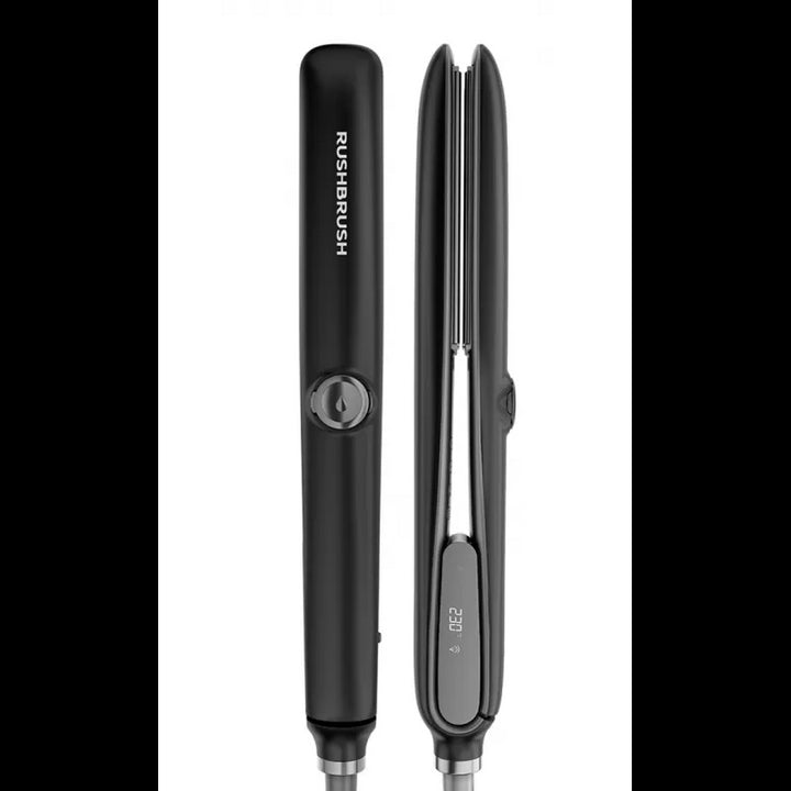 مكواة شعر بالبخار اسود راش براش