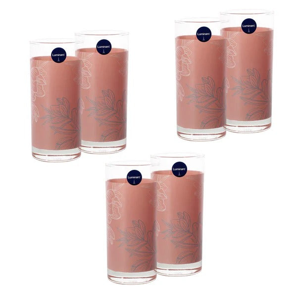 طقم 6 كوب 27 س.ل فلير بينك جراي لومينارك