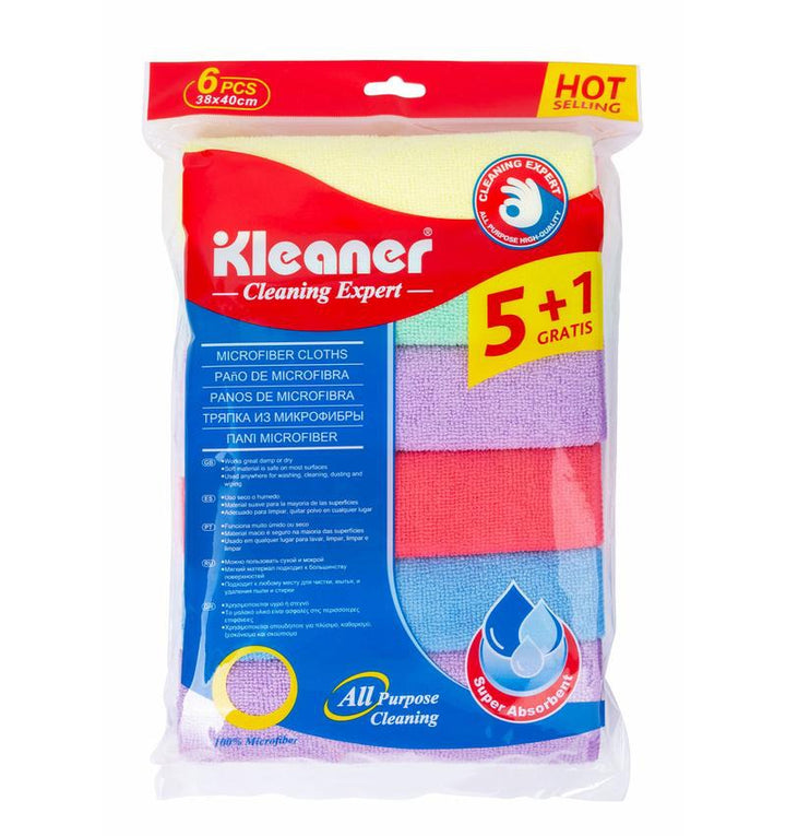 طقم 6 فوط ميكروفيبر كلينر