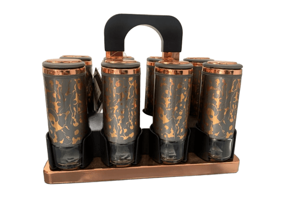 طقم توابل 9ق استانلس بيضاوى صغير اكسفورد