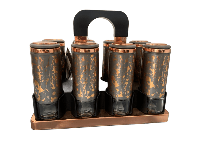 طقم توابل 9ق استانلس بيضاوى صغير اكسفورد