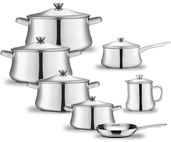 طقم حلل 13 ق استانلس زهران