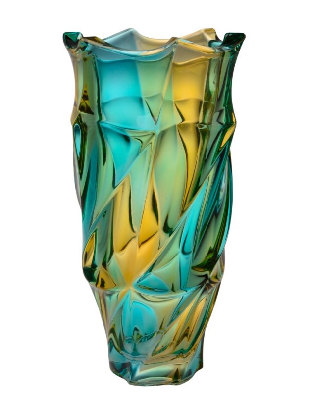 8KG98-72S84-300 فازة اصفر*اخضر بوهيمى