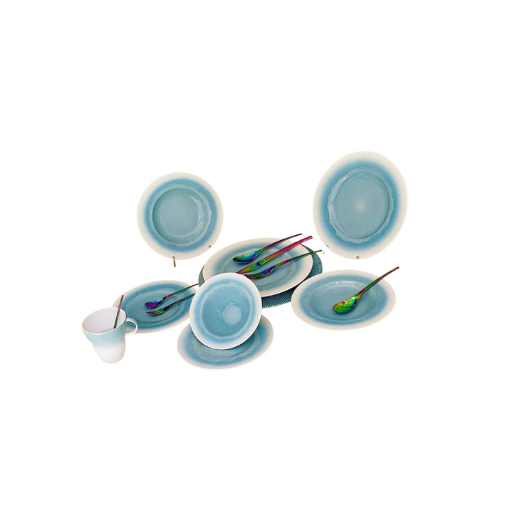 طقم عشاء 30 ق دويتو لبنى يخلي سفرتك تحفة وشكله أنيق جدًا، مناسب لكل بيت مصري.