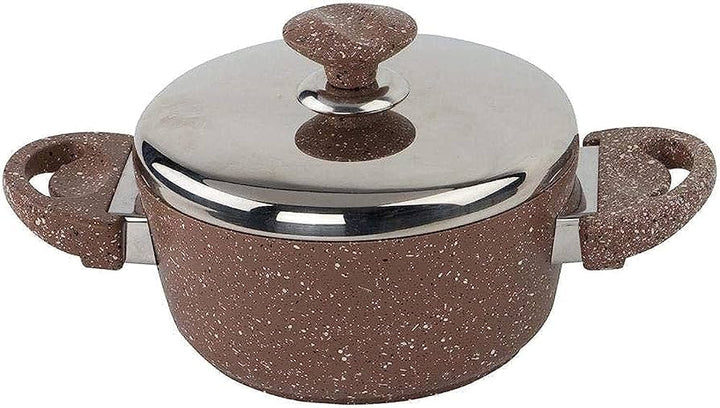 حلة سافلون 28 سم جرانيت مدور شوكلت