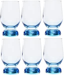 طقم 6كوب 220 س ل اكواتيك تركواز باسابتشة