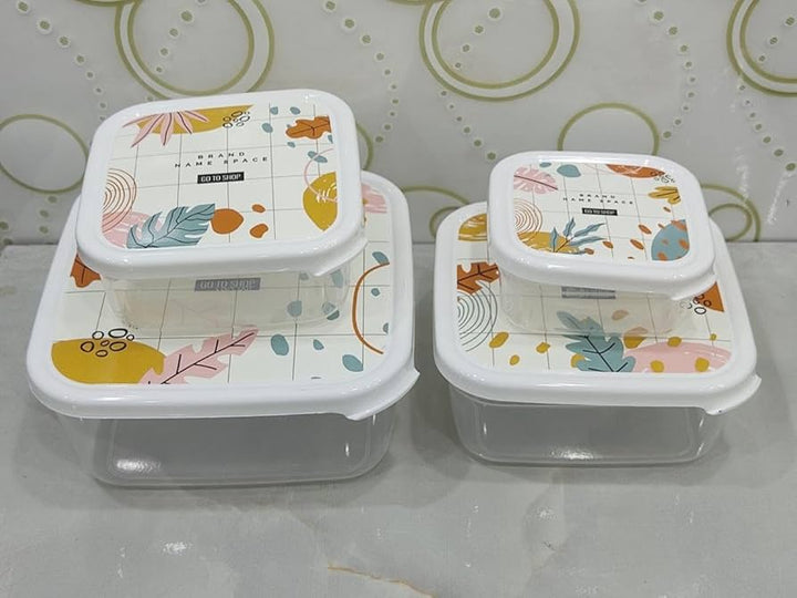 طقم حافظة طعام 4 ق مربع روكا اكسا