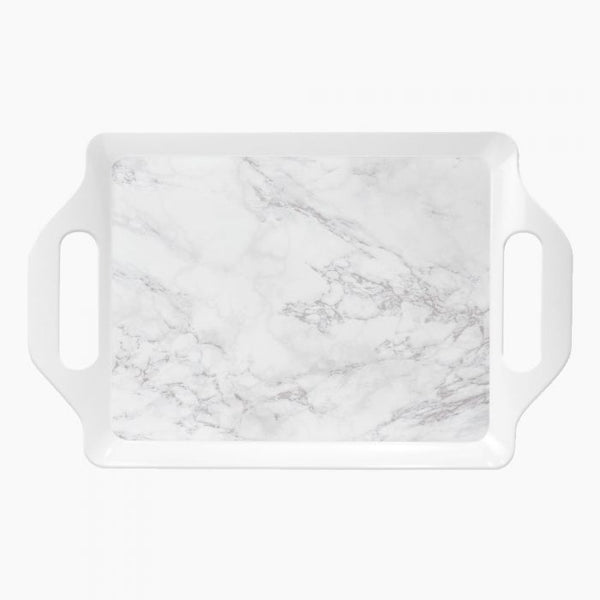 طقم صينية 3ق ميلامين شيفا وايت