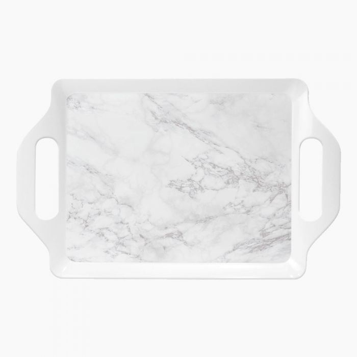 طقم صينية 3ق ميلامين شيفا وايت