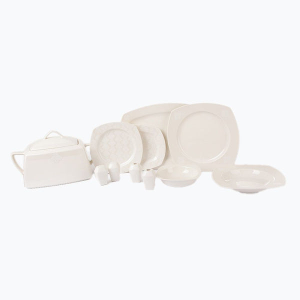 طقم عشاء 33ق مربع ديكوريتد