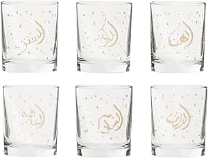 طقم 6 استكانة 250 س ل كلمات باشابتشة