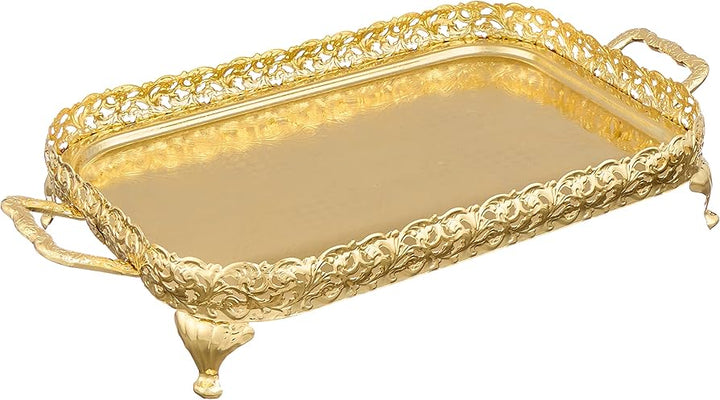 صينية مستطيلة دهبى برجل كوين ان