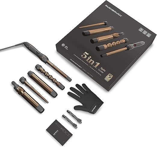 مكواة شعر 5 * 1 كيرلى تورمالين ذهبى راش