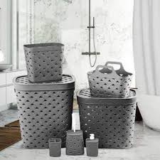 طقم حمام 7 ق ليزر جراى اكسا