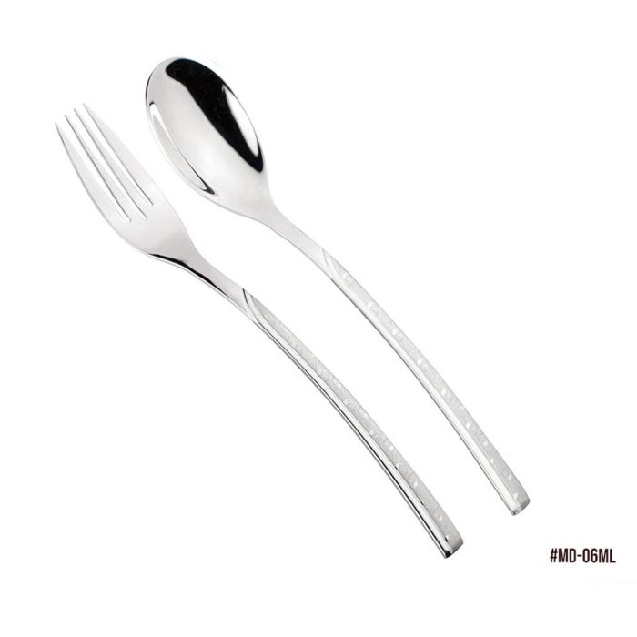 طقم شوك وملاعق 86 ق ليزر جلد