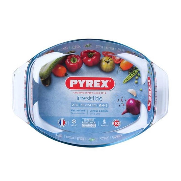 طاجن بيضاوى بمسكة 35 سم اوبتيموم