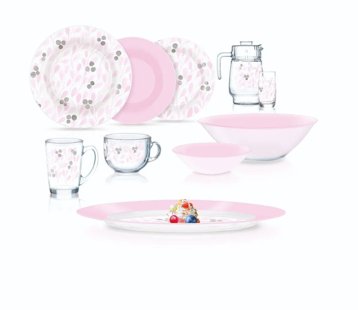 طقم عشاء لومينارك46ق فوجينا وايت×بينك اماراتى