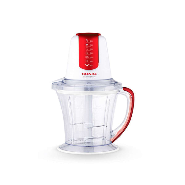 قطاعة خضراوات سوناى 2 سكينة 700 وات احمر