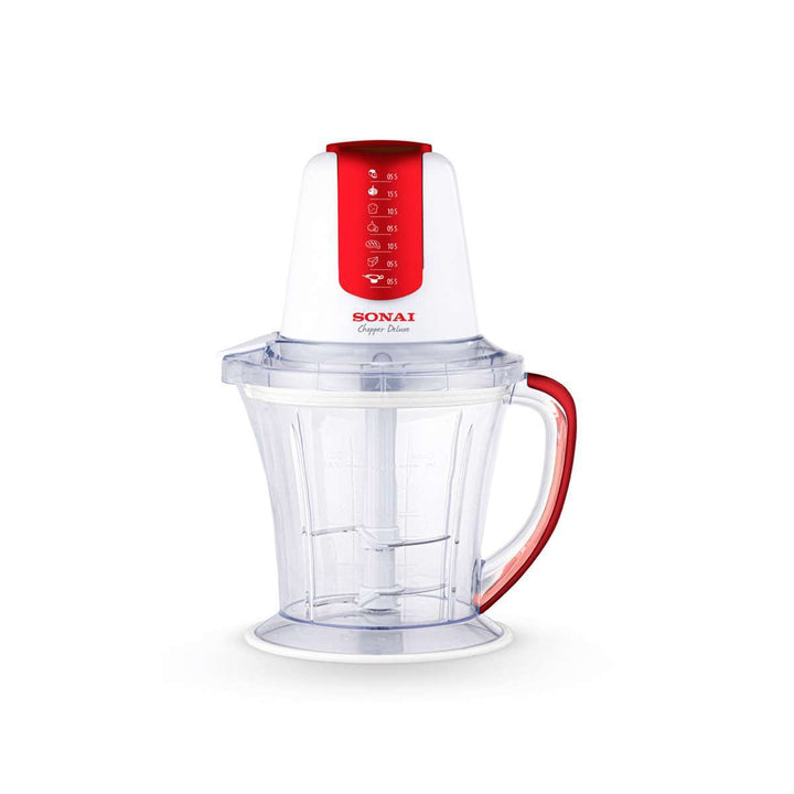 قطاعة خضراوات سوناى 2 سكينة 700 وات احمر