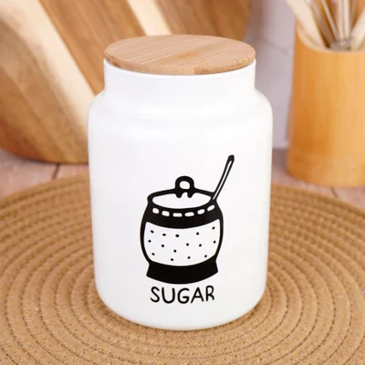 سكرية 1400مللي غطاء بامبو خشب هيريفين