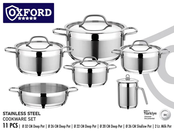 طقم حلل 11ق استانلس تركي VIOLA-2078