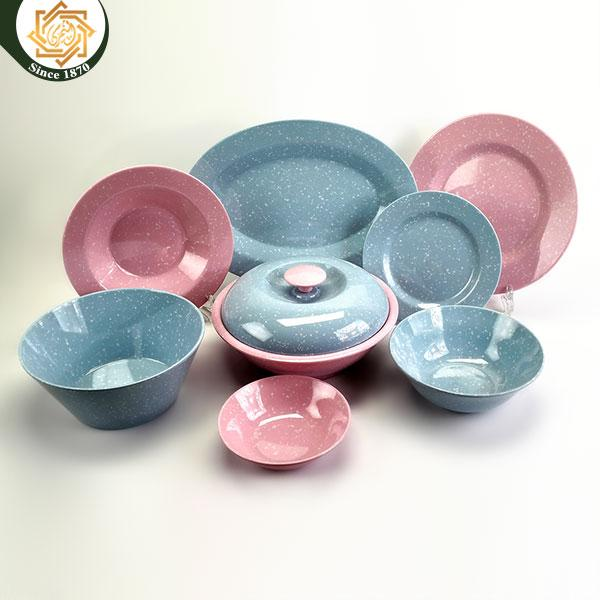 طقم ميلامين بيور 38 ق مدور روز×لبنى