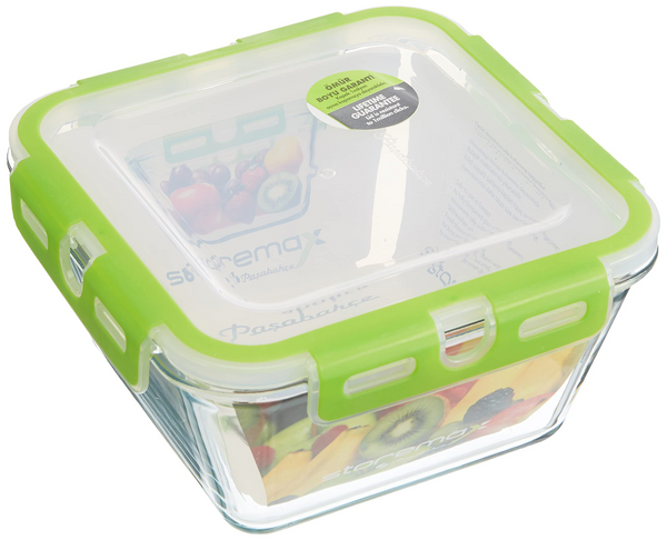 حافظة طعام 4.44 ل بغطاء اخضر ستروماكس