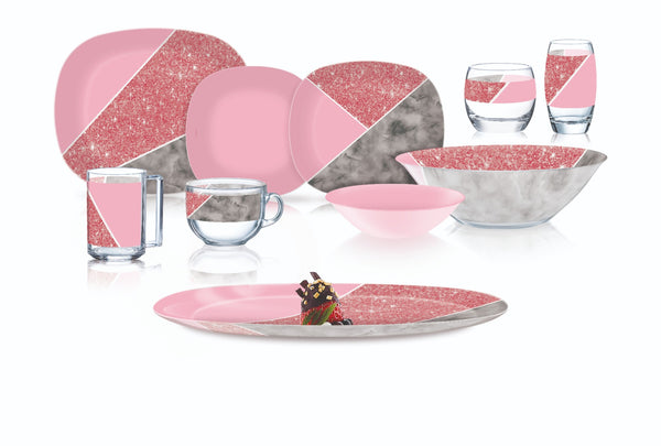 طقم عشاء اركوبايركس لومينارك 50ق بريمستون سويت لاين بينك